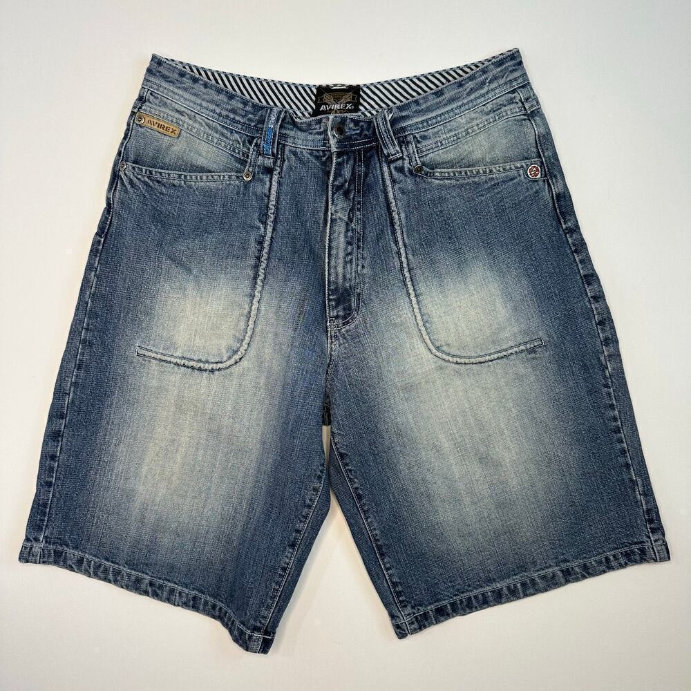Avirex Distressed Denim Jorts / Shorts -Men’s Size 34